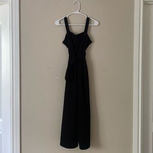 Vero Moda Black Sleek Jumpsuit Belt Wide Leg Sleeveless Size Small